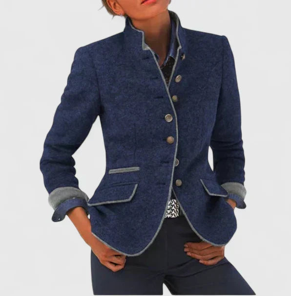 Margaret - Classic Wool Blend Blazer