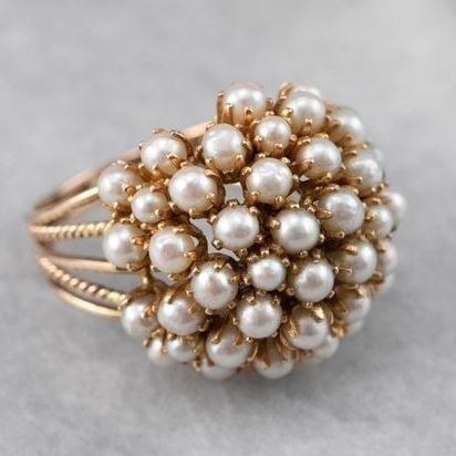 PEARL™ - Inlaid Pearls Ring