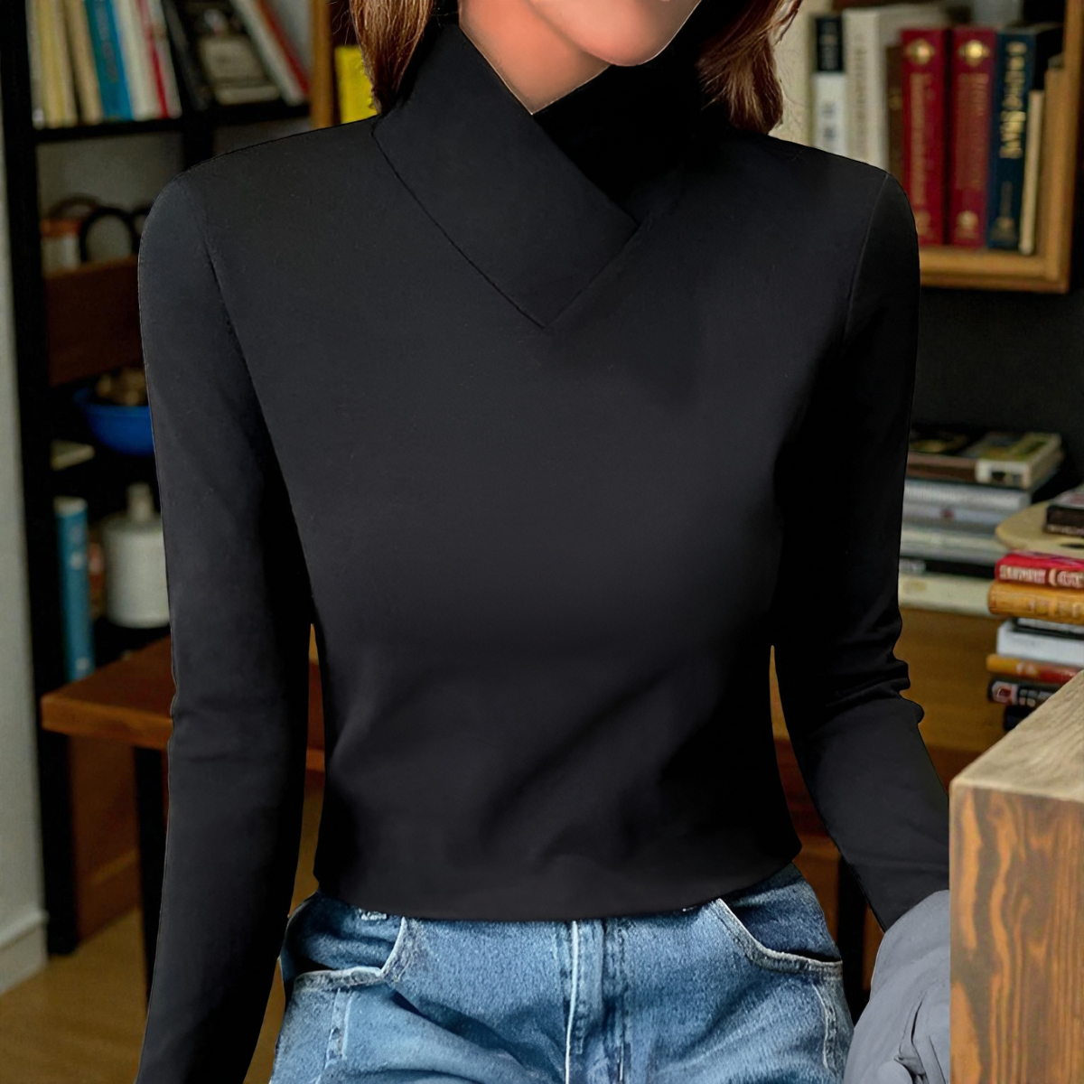 STAZIA™ | Elegant Roll Neck