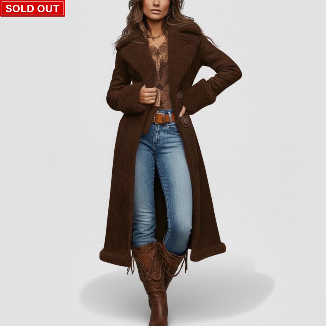 Ara™ Shearling-Style Long Coat