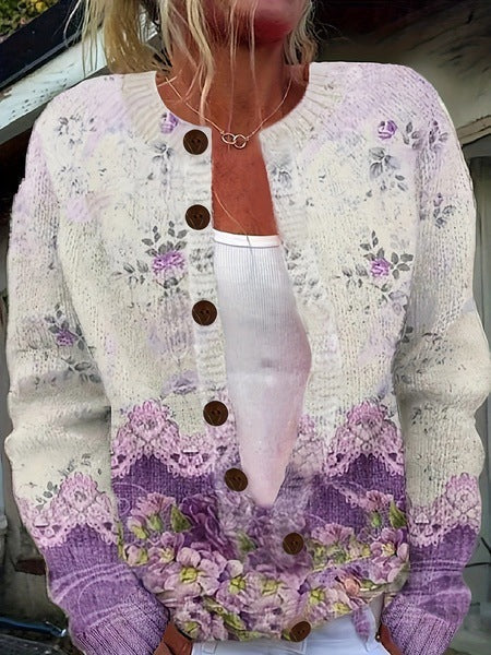 Chloe™ Floral Knit Cardigan