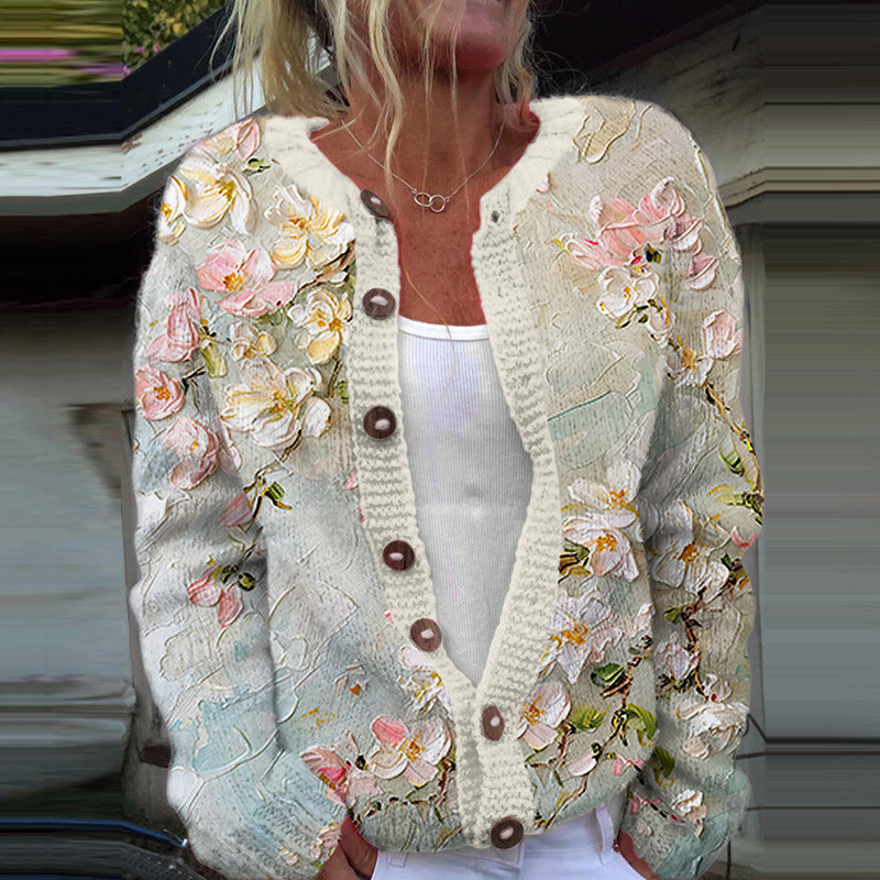 Chloe™ Floral Knit Cardigan