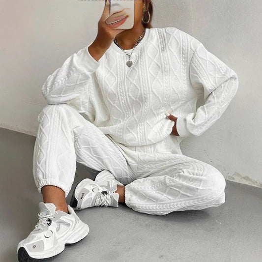 DALI™ - Comfy Long Sleeve Sweatshirt and Sweatpants Set