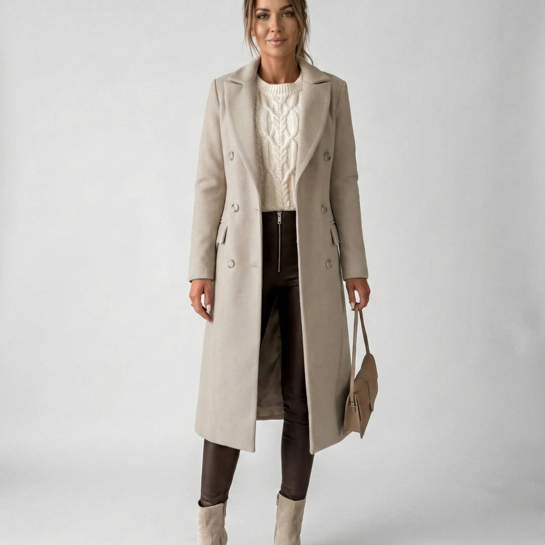 Hazel - Elegant Longline Coat