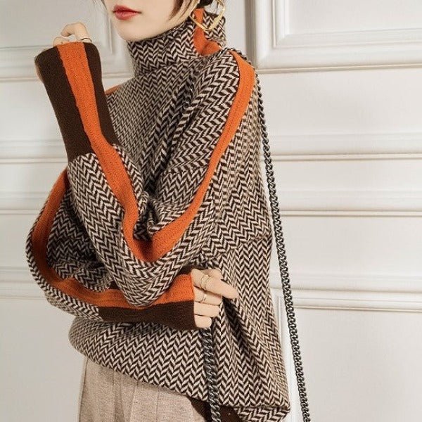 Helena | Contrast Stripe Pullover