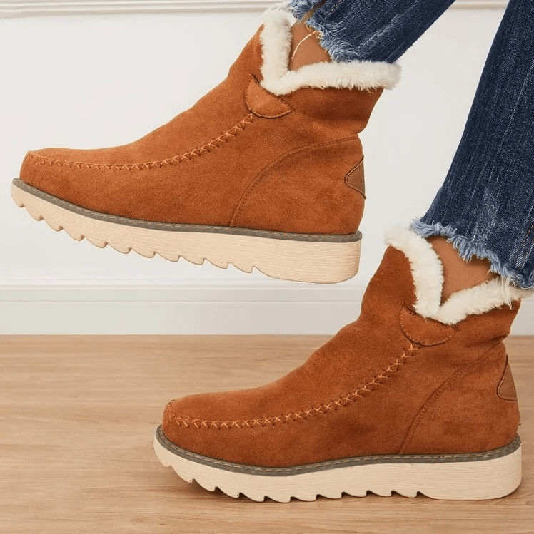 Isabelle™ Faux Suede Winter Ankle Boots