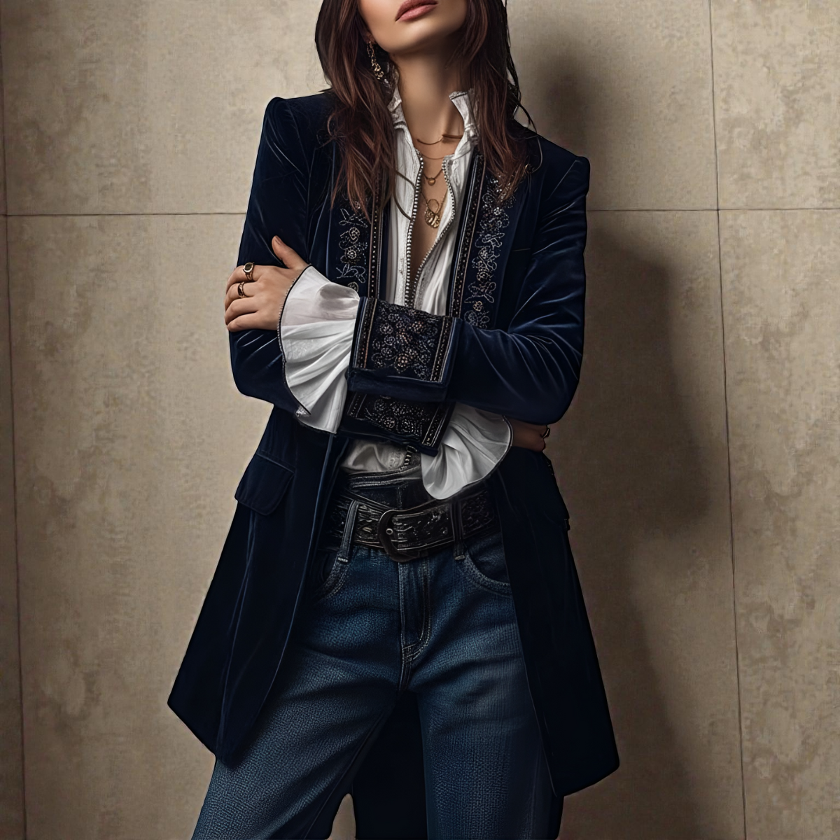 Nuria™ | Elegant Velvet Jacket