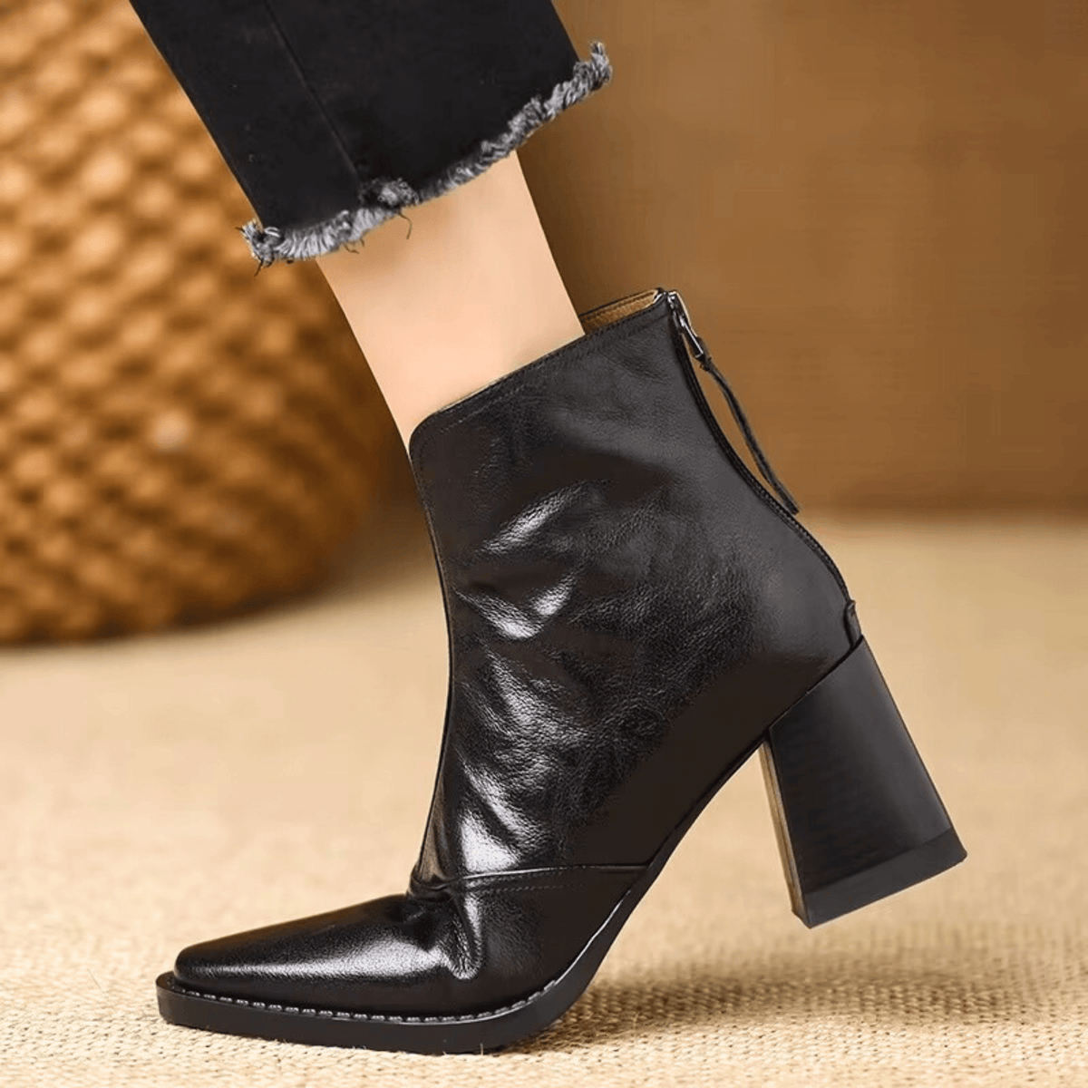 Rosalie™ | Luxury Mid-Heel Ankle Boots