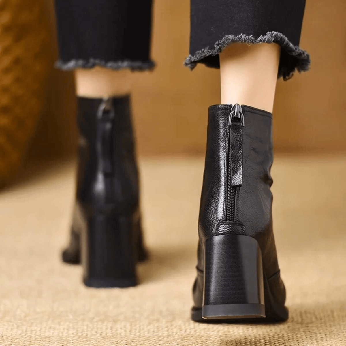 Rosalie™ | Luxury Mid-Heel Ankle Boots