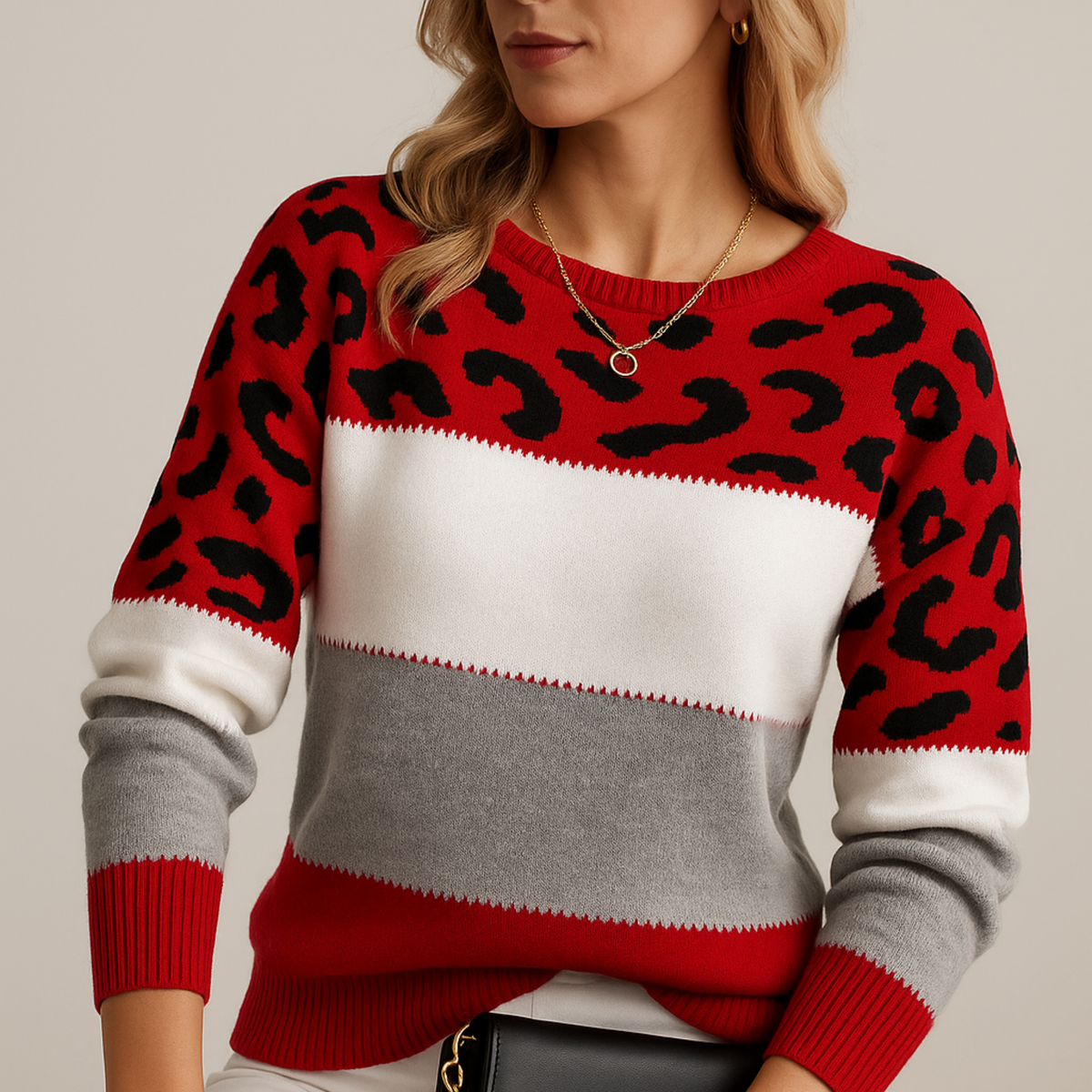 Stacy™ | Leopard Elegance Jumper