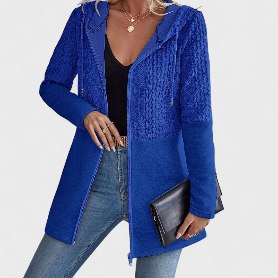 Valentino – Elegant Hooded Grey Cardigan for Women
