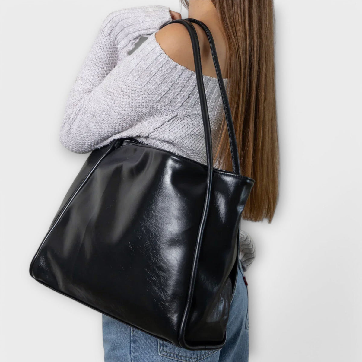 Valerie Blair | Women's Faux Leather Slouchy Shoulder Tote Bag